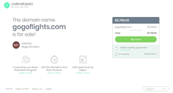 Desktop Screenshot of gogoflights.com