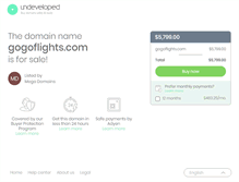 Tablet Screenshot of gogoflights.com